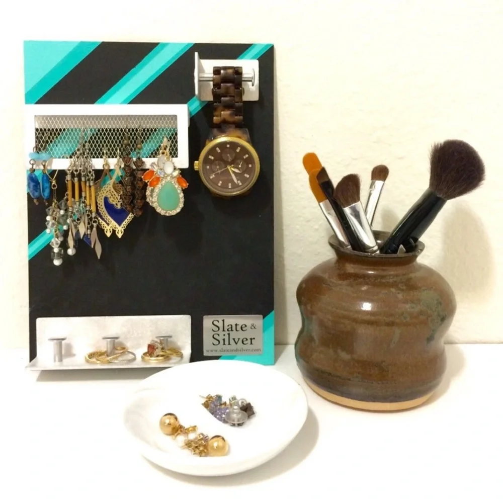 Set of jewelry hangers for necklaces, earrings, bracelets, rings, and watches